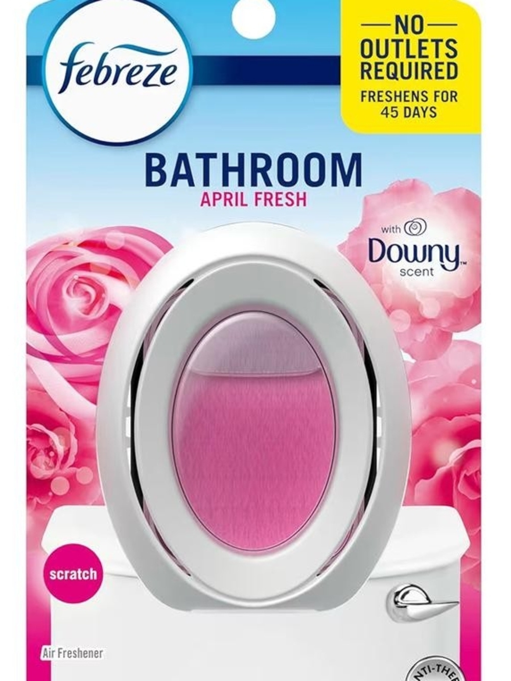 Febreze Bathroom Clip Air Freshener - April Fresh (Pink) - 6 Pack - Picture 6 of 6